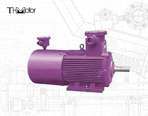 IC411 Motor elétrico à prova de chama Classe de protecção IP55 Nível sonoro ≤ 70 dB