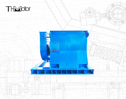 YRKK 1700KW Motor de indução de rotor de ferida de voltagem média
