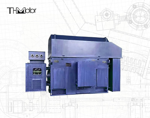 Motor de alta tensão trifásico YRKK 900KW do rotor sem fôlego de motor elétrico de 800KW 375rpm